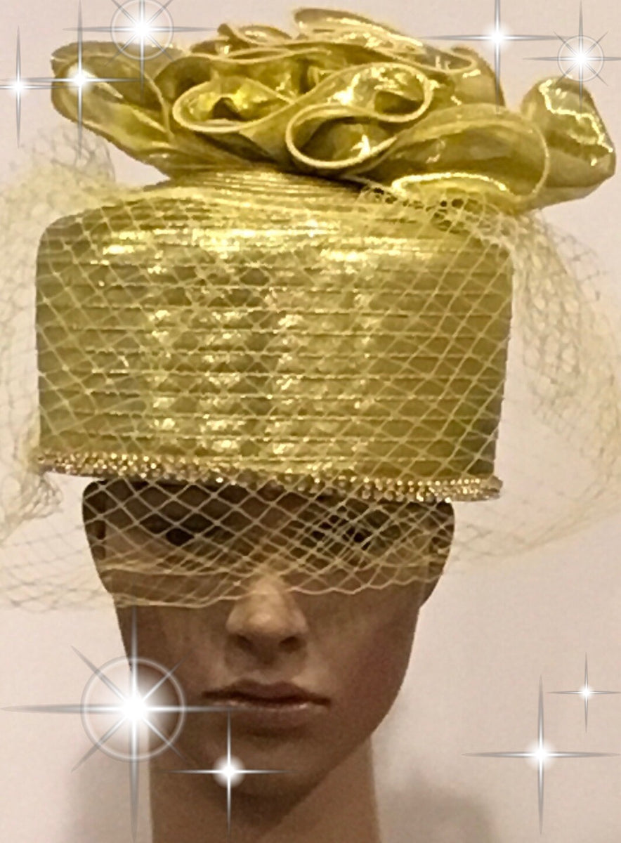 Gold_Satin_Pillbox_Hat_1200x12  display picture 3