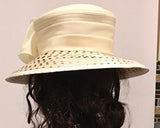 200-003 White Polka Dot Hat