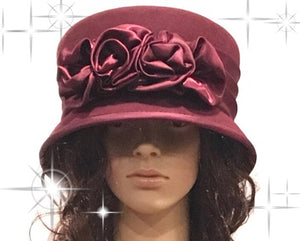 400-002  Lovely Rose Brim Hat