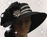 200-012 Black Satin Hat