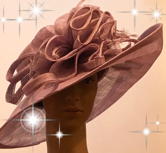 300-014 Lilac Sinamay Hat