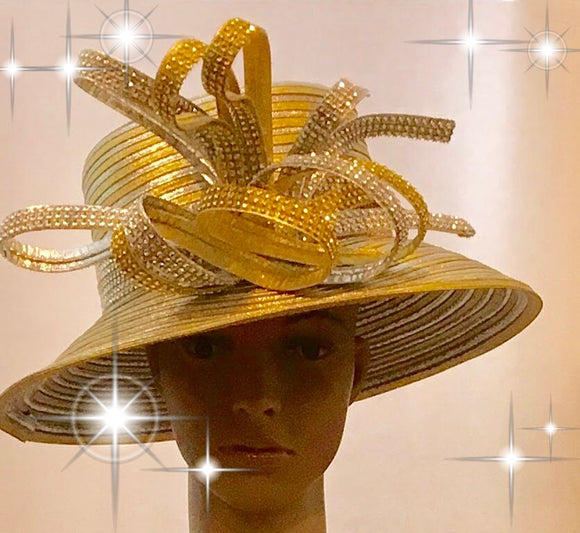 200-006 Sparkle Gold and Silver Hat